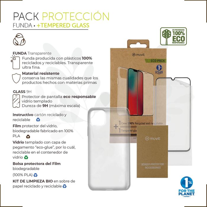 Funda Muvit Iphone 13 Pro + 1 Funda Muvit Iphone 13 Pro + 1