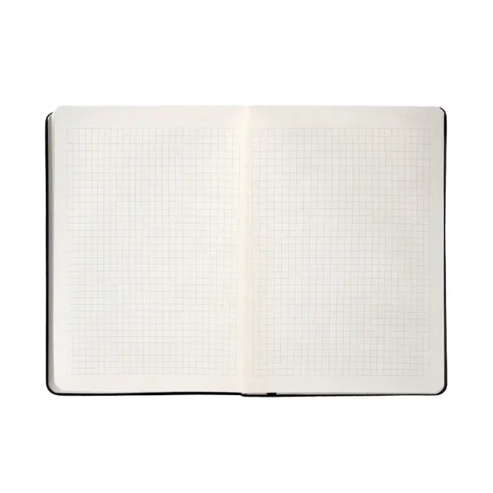 Antartik Cuaderno A4 Tapa Dura Hojas Cuadriculadas Negro 100 Hojas 80gr Gomilla FSC 7
