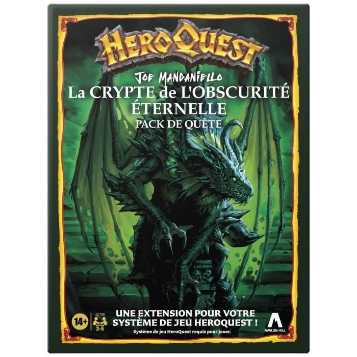 Hasbro HASG1798FA0 HeroQuest Quest Pack La Cripta de la Oscuridad Eterna - Juego de rol y mesa (Sistema HeroQuest requerido)