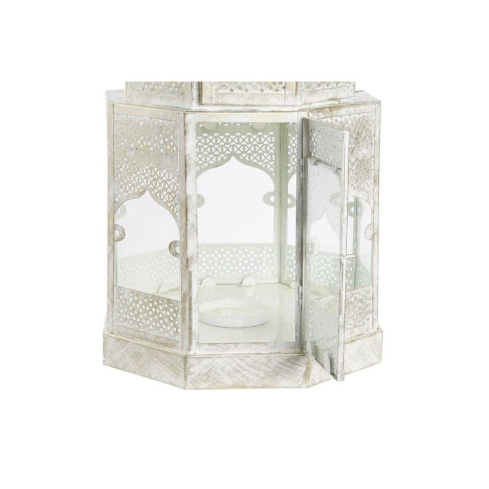 Farola Arabe DKD Home Decor Blanco Dorado 30 x 71 x 30 cm 4