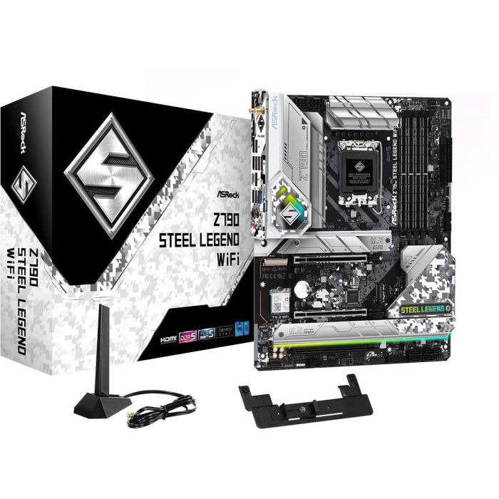 ASRock Z790 Steel Legend WiFi - Placa Base Intel Z790 LGA 1700 ATX, DDR5, Wi-Fi 6E, 90-MXBKD0-A0UAYZ 0 ASRock Z790 Steel Legend WiFi - Placa Base Intel Z790 LGA 1700 ATX, DDR5, Wi-Fi 6E, 90-MXBKD0-A0UAYZ 0