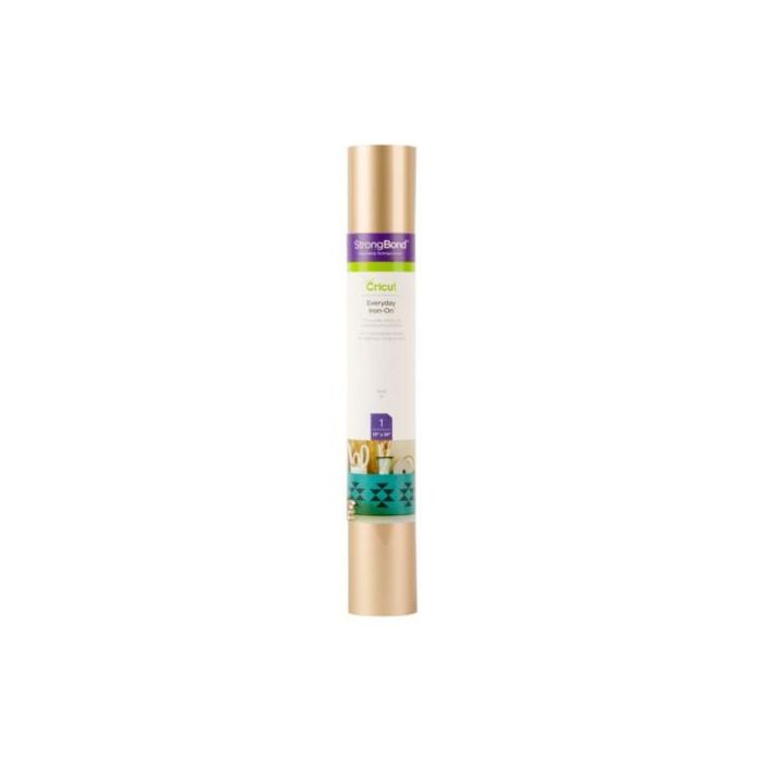 Cricut 2007694 Rollo de vinilo de termotransferencia liso Oro 305 mm x 610 mm 2 Cricut 2007694 Rollo de vinilo de termotransferencia liso Oro 305 mm x 610 mm 2