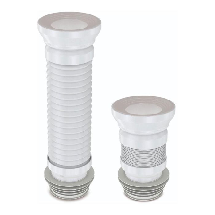 Verhal Manguito extensible para inodoro con hilo de refuerzo inox 200 a 350 mm