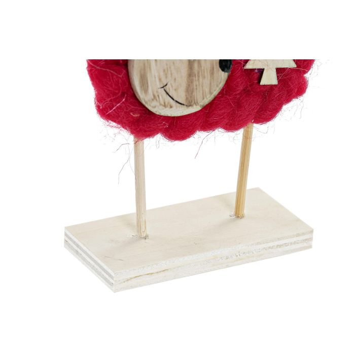 DKD Home Decor Decoración Navideña Tradicional Figuras Surtidas Reno, Estrella y Árbol - Madera y Poliéster, Colores Rosa y Rojo, 4x17x12 cm (4 Unidades) 2 DKD Home Decor Decoración Navideña Tradicional Figuras Surtidas Reno, Estrella y Árbol - Madera y Poliéster, Colores Rosa y Rojo, 4x17x12 cm (4 Unidades) 2