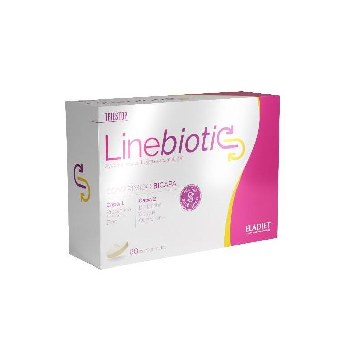 ELADIET Triestop Linebiotic 60 Comprimidos - Control de Peso y Metabolismo con Probióticos y Zinc