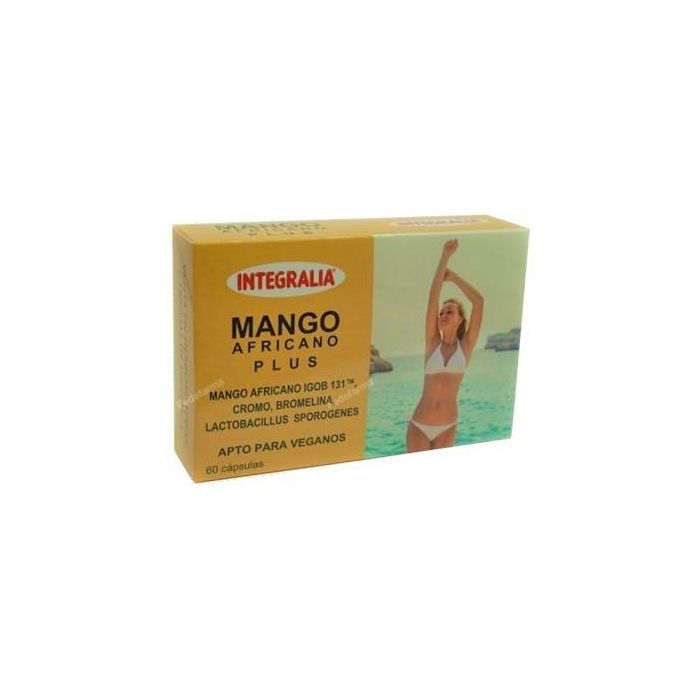 INTEGRALIA Mango Africano Plus 60 Cápsulas con Bromelina, Probiótico y Cromo para Control de Peso y Metabolismo