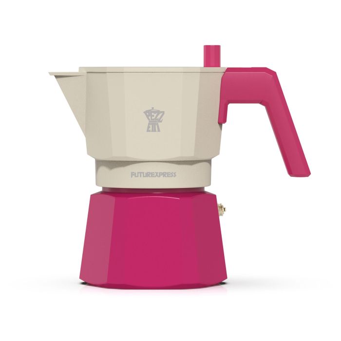 Pezzetti PEZ8000743000666 Cafetera italiana FUTUREXPRESS de aluminio para 6 tazas, Fucsia