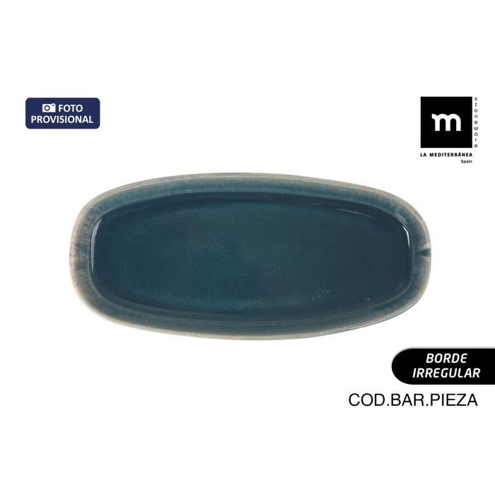 La Mediterranea Fuente Oval 25.5 x 11.7 x 2.3 cm Ocean Blue (12 Unidades) La Mediterranea Fuente Oval 25.5 x 11.7 x 2.3 cm Ocean Blue (12 Unidades)