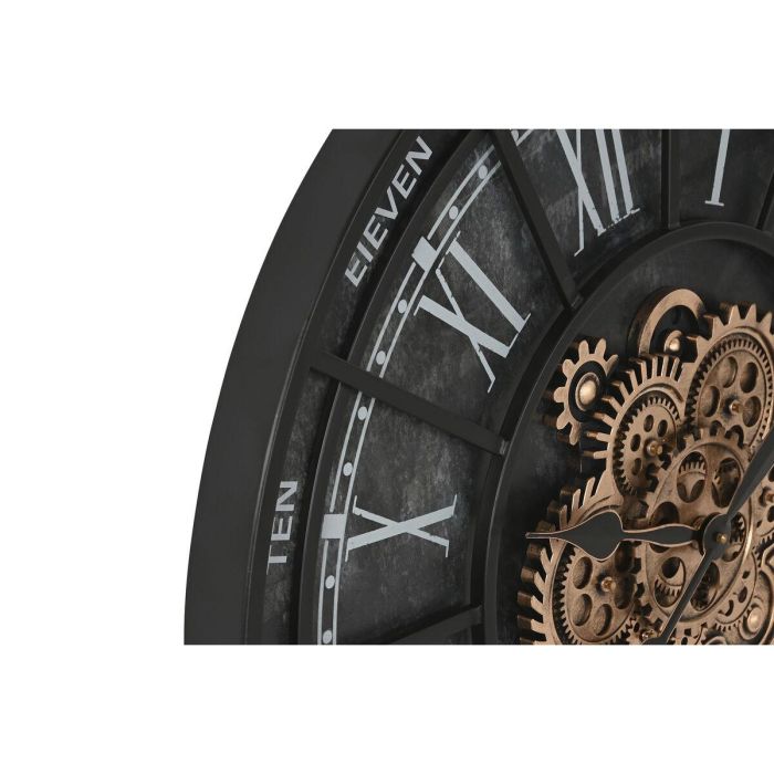 Reloj Pared Loft DKD Home Decor Negro 7 x 75 x 75 cm