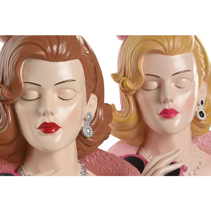 Figura Moderno DKD Home Decor Marron Amarillo 17.5 x 29 x 21.5 cm (2 Unidades) 1 Figura Moderno DKD Home Decor Marron Amarillo 17.5 x 29 x 21.5 cm (2 Unidades) 1