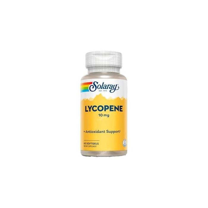 SOLARAY Lycopene 10 mg 60 Cápsulas. Protección antioxidante, contribuye a proteger frente a los radicales libres.