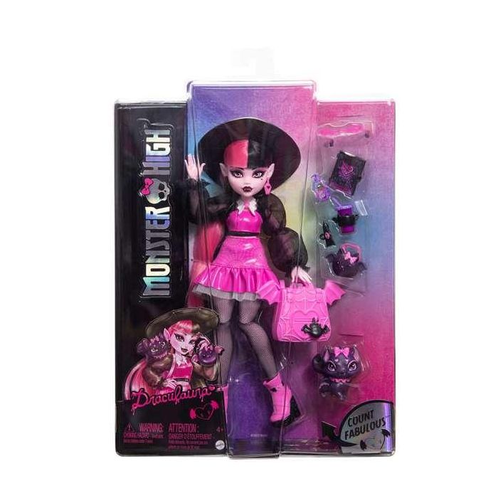 Muñeca articulada monster high draculaura con mascota conjunto de moda y accesorios. - modelos surtidos Muñeca articulada monster high draculaura con mascota conjunto de moda y accesorios. - modelos surtidos