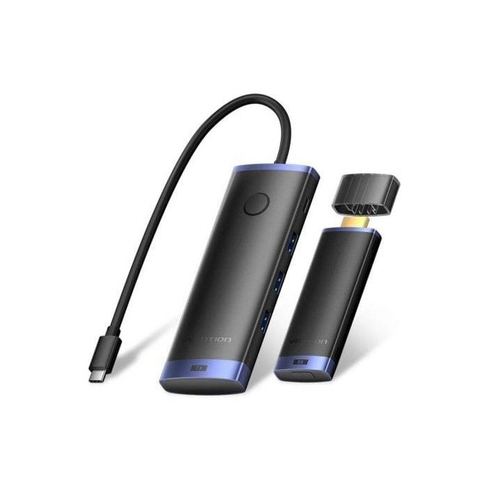 Adaptador/Transmisor de vídeo inalámbrico USB Tipo-C 3.2 - HDMI Vention TPVBB/ 60W 0 Adaptador/Transmisor de vídeo inalámbrico USB Tipo-C 3.2 - HDMI Vention TPVBB/ 60W 0