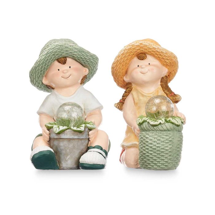Figura Solar Maceta Ibergarden 26.5x35x16.5 cm Poliresina Colores Surtidos (2 Unidades) 3 Figura Solar Maceta Ibergarden 26.5x35x16.5 cm Poliresina Colores Surtidos (2 Unidades) 3