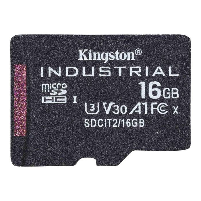 Kingston Tarjeta Memoria SDHC 16GB Industrial Velocidad Lectura 100 MB/s Clase V30 A1 U3 0 Kingston Tarjeta Memoria SDHC 16GB Industrial Velocidad Lectura 100 MB/s Clase V30 A1 U3 0