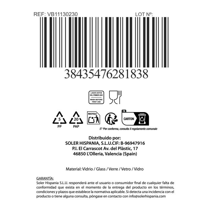Vaso Chiquito 230 cc Taska - Inde (12 Unidades) 1 Vaso Chiquito 230 cc Taska - Inde (12 Unidades) 1
