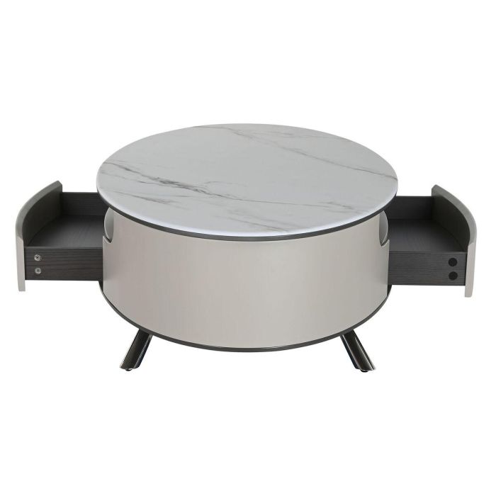 Mesa de Centro Home ESPRIT Blanco Beige 140 x 75 x 40 cm 2 Mesa de Centro Home ESPRIT Blanco Beige 140 x 75 x 40 cm 2