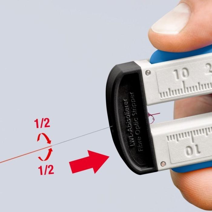 KNIPEX Abisolierwerkzeug fr Glasfaserkabel 2 KNIPEX Abisolierwerkzeug fr Glasfaserkabel 2