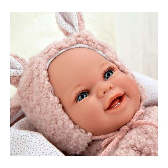 Muñeca elegance babyto rosa con manta (muñeca de peso) 35 cm cuerpo blando 4 Muñeca elegance babyto rosa con manta (muñeca de peso) 35 cm cuerpo blando 4