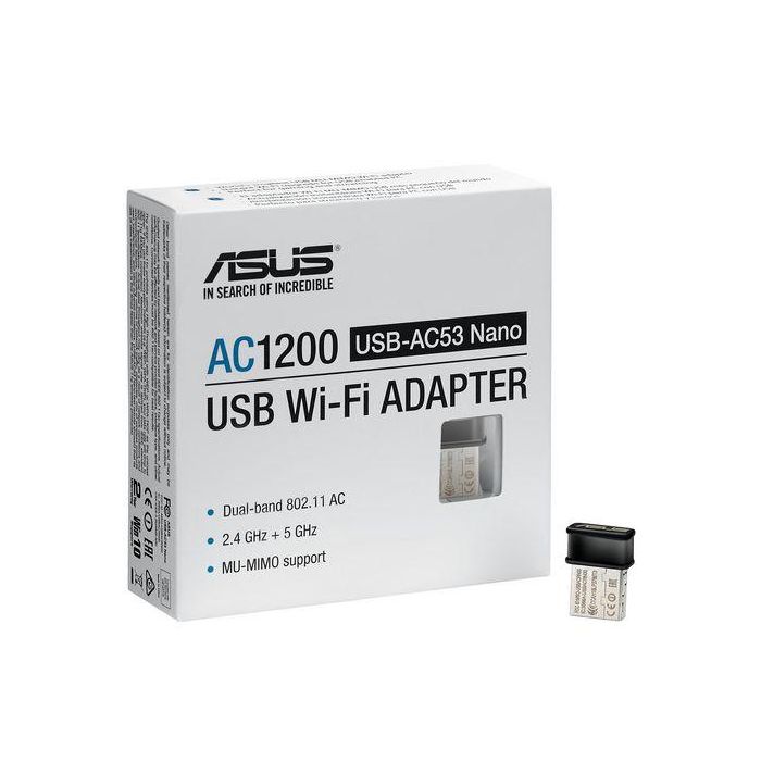 Asus 90IG03P0-BM0R10 Adaptador WiFi USB AC1200 Dual-band Nano 1200Mbps para Portátil 2 Asus 90IG03P0-BM0R10 Adaptador WiFi USB AC1200 Dual-band Nano 1200Mbps para Portátil 2