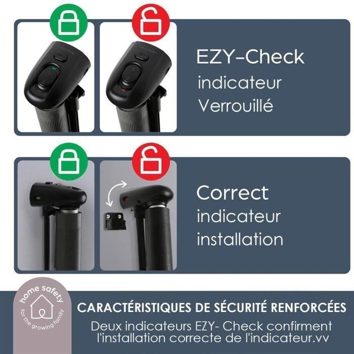 Dreambaby DRE9312742493752 Barrera de Seguridad Retráctil Extra Alta, 60-140 cm Ancho, 90 cm Alto, Negra 5 Dreambaby DRE9312742493752 Barrera de Seguridad Retráctil Extra Alta, 60-140 cm Ancho, 90 cm Alto, Negra 5