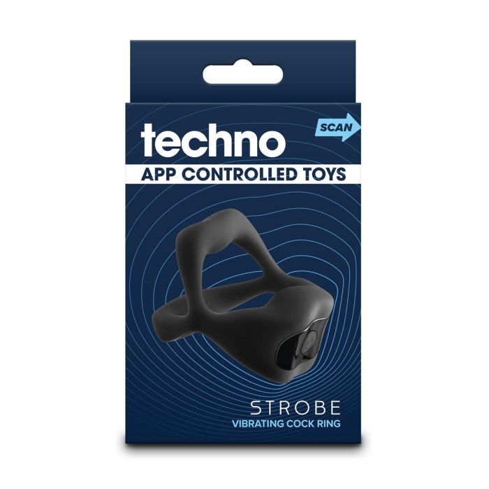 Anillo para el Pene NS Novelties Techno Negro 1 Anillo para el Pene NS Novelties Techno Negro 1