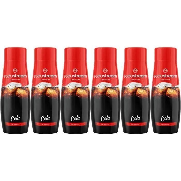 Sodastream SOD7290116748641 Pack de 6 Concentrados para Preparar Bebidas Carbonatadas Sabor Cola - 440ml cada botella