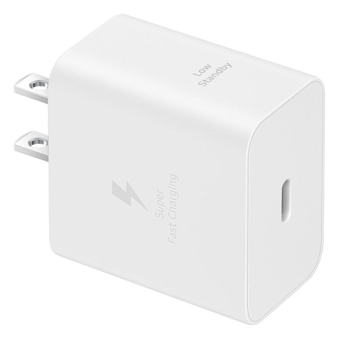 Samsung Cargador Rápido 45W EP-T4511 con Cable USB-C Blanco Super Fast Charging 2.0 16 Samsung Cargador Rápido 45W EP-T4511 con Cable USB-C Blanco Super Fast Charging 2.0 16