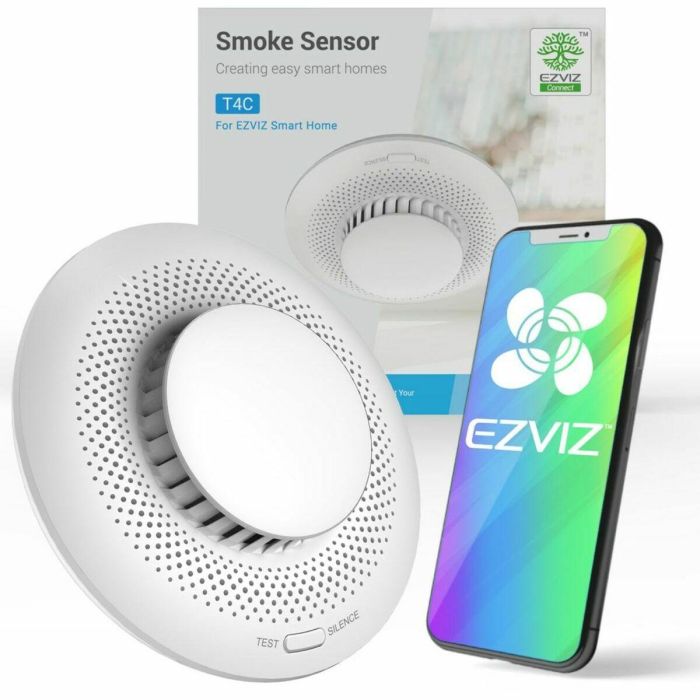 EZVIZ CS-T4C Detector de Humo Inteligente Inalámbrico con Batería de Litio, Blanco, Compatible con EZVIZ CS-A3, CS-B1 13 EZVIZ CS-T4C Detector de Humo Inteligente Inalámbrico con Batería de Litio, Blanco, Compatible con EZVIZ CS-A3, CS-B1 13
