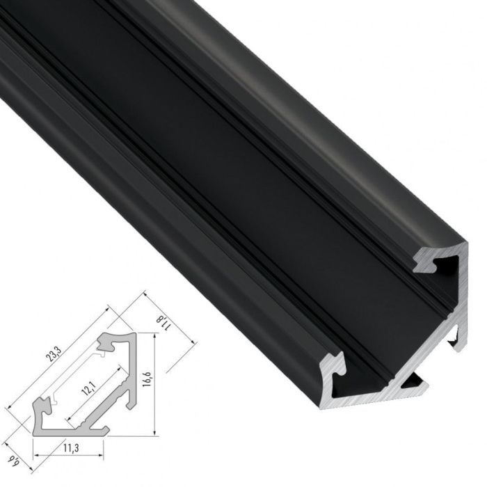 Perfíl Aluminio Tipo C 2,02M 2 Perfíl Aluminio Tipo C 2,02M 2
