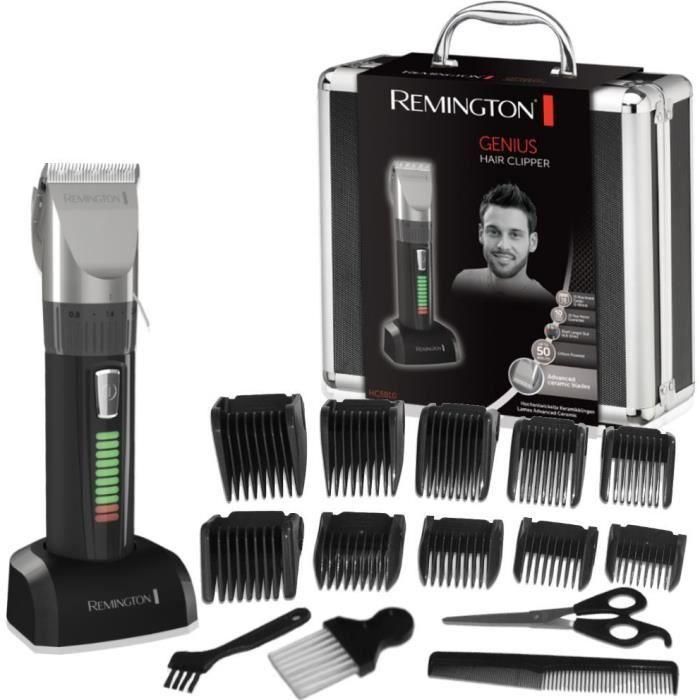 Remington HC5810 Cortadora de cabello profesional con motor potente, cuchillas cerámicas autoafilables, 10 guías, uso con o sin cable Remington HC5810 Cortadora de cabello profesional con motor potente, cuchillas cerámicas autoafilables, 10 guías, uso con o sin cable
