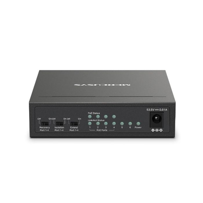 Mercusys MS106LP Conmutador 6 Puertos 10/100 Mbps con 4 Puertos PoE+, 250m Alcance, Plug and Play 2 Mercusys MS106LP Conmutador 6 Puertos 10/100 Mbps con 4 Puertos PoE+, 250m Alcance, Plug and Play 2