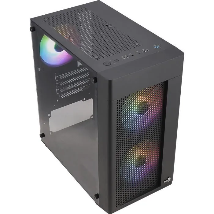 Aerocool AER4711099471799 Caja PC Hexform G v2 Mini Torre Micro-ATX Negra Sin Fuente Alimentación 2