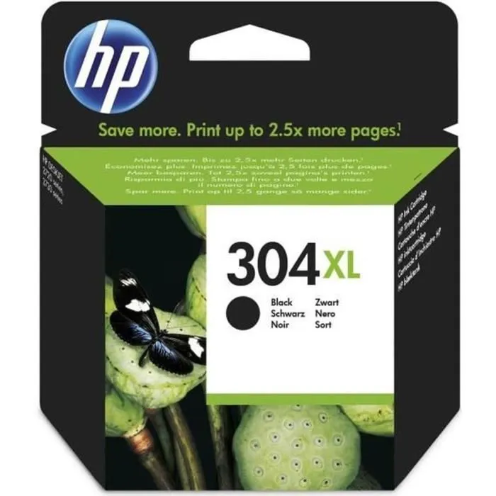 HP Cartucho de Tinta Original 304XL Negro para Impresoras HP 0 HP Cartucho de Tinta Original 304XL Negro para Impresoras HP 0