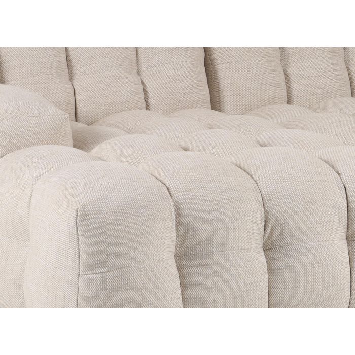 DKD Home Decor 2c24 Sofá Chaiselongue de Poliéster Color Beige - Dimensiones: 272 cm Ancho x 168 cm Fondo x 76 cm Alto 3