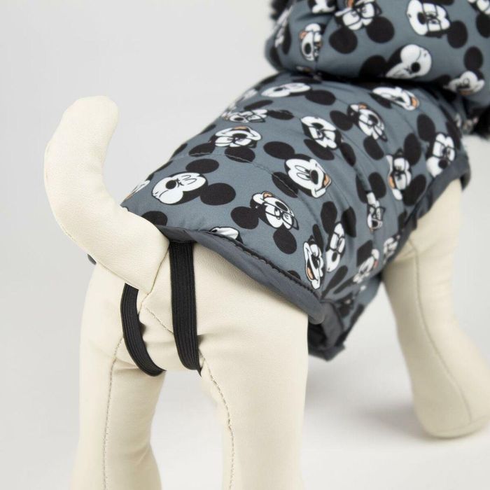 Abrigo para Perro Mickey Mouse Gris 6 Abrigo para Perro Mickey Mouse Gris 6
