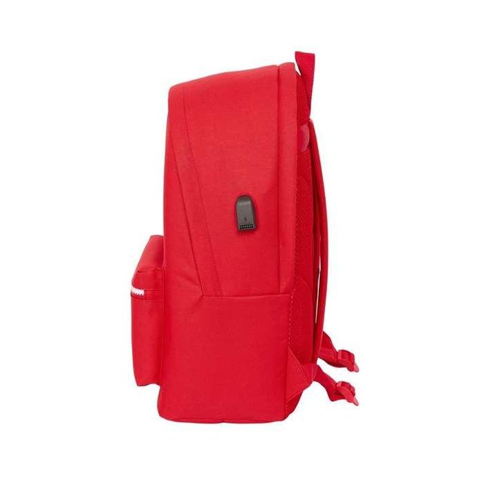 Mochila para Portátil y Tablet con Salida USB Sevilla Fútbol Club Rojo 31 x 44 x 18 cm 7 Mochila para Portátil y Tablet con Salida USB Sevilla Fútbol Club Rojo 31 x 44 x 18 cm 7