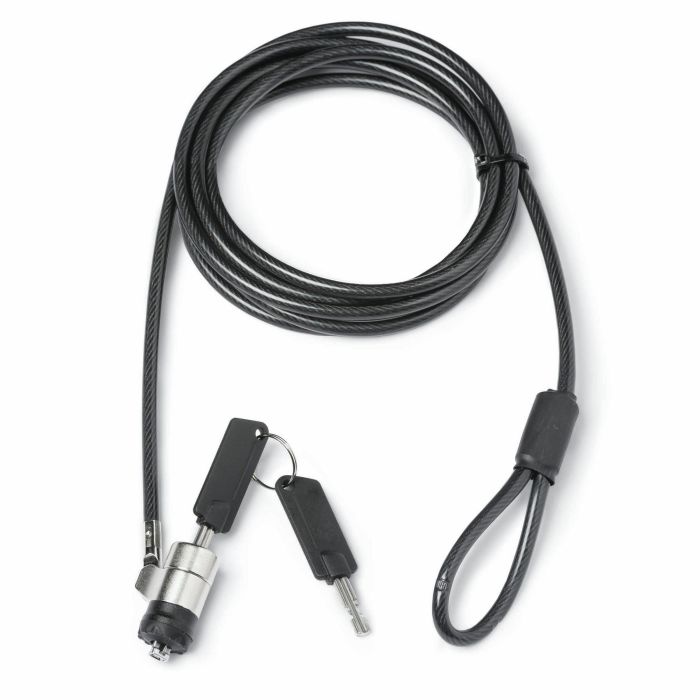 DICOTA Cable de Seguridad T-Lock Pro con Llave, 3x7mm slot
