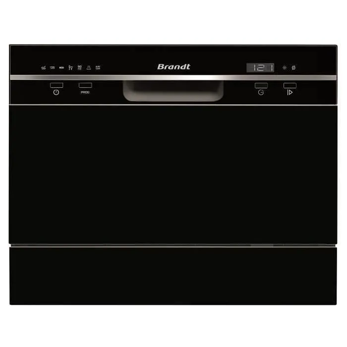 Brandt DFC6519B Lavavajillas Independiente 6 Cubiertos 49dB Clase A+ Ancho 55cm Negro 1