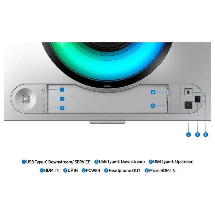 Samsung S49DG934SU Monitor Curvo 49" (124cm) Dual QHD OLED 0.03ms 32:9 Plata 4