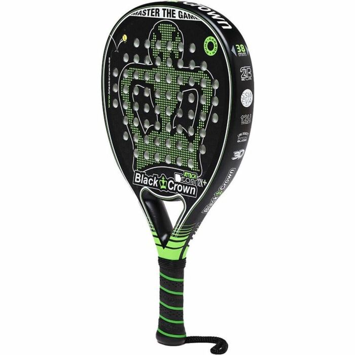 Pala de Pádel Black Crown Piton Attack 12K Negro 1 Pala de Pádel Black Crown Piton Attack 12K Negro 1