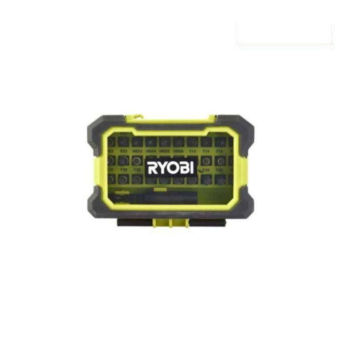 Ryobi Caja de Impacto con 31 Accesorios para Atornillar a Prueba de Golpes T/PH/PZ/SL/HEX/TX y Soporte de Broca Rápida Ryobi Caja de Impacto con 31 Accesorios para Atornillar a Prueba de Golpes T/PH/PZ/SL/HEX/TX y Soporte de Broca Rápida