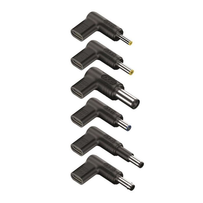 NGS BUD-H Pack 6 Clavijas de Alimentación Adaptadoras DC para Portátil HP, Compatibles con Cargador USB-C, Conectores Variados NGS BUD-H Pack 6 Clavijas de Alimentación Adaptadoras DC para Portátil HP, Compatibles con Cargador USB-C, Conectores Variados
