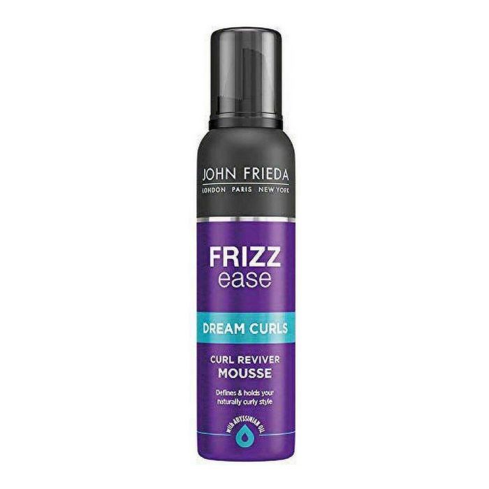 John Frieda FRIZZ-EASE Espuma Rizos Revitalizados Anti-encrespamiento, Protección UV, Sin Alcohol 200 ml