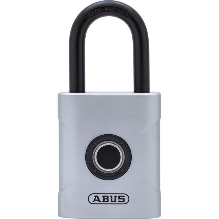 ABUS Touch 57/45 Candado biométrico de huella dactilar para exterior, resistente a la intemperie, zinc de acero/acero endurecido para cobertizo 0