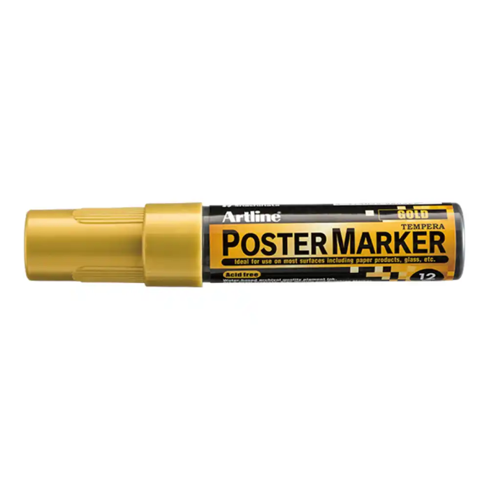 Artline Rotulador EPP-12 Poster Marker Punta Rectangular 12 mm Color Oro 1