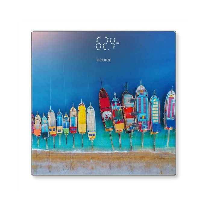 Beurer GS-215 Báscula Digital de Vidrio para Baño, Carga Máxima 180 kg 1