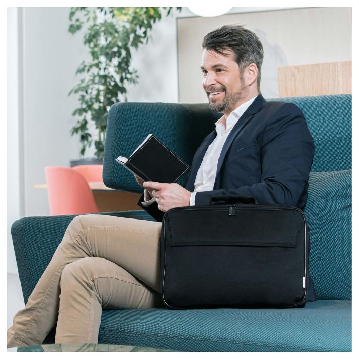 Dicota BASE XX Maletín para portátil de 13-14.1 pulgadas, Poliéster, Negro, 365 x 260 x 55 mm