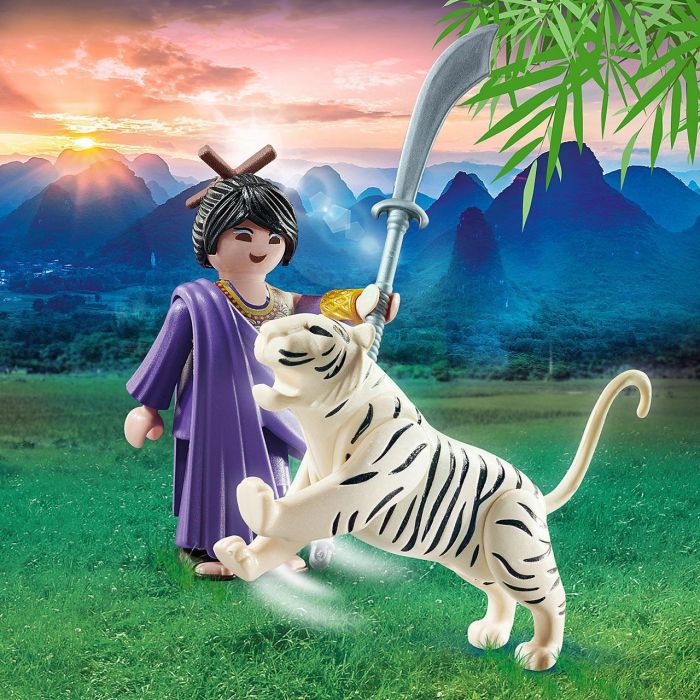 Playmobil Luchadora Asiática Con Tigre 70382 - Figura de Juguete para Niños +4 Años 1