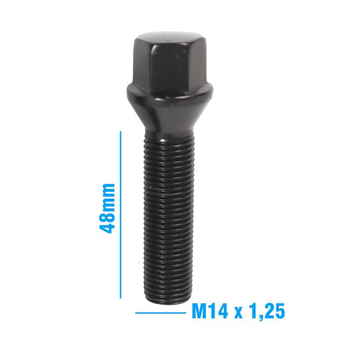 Omp Speed Juego De 4 Tornillos M14x1.25 Conico Largo 48 mm Llave 17 Color Negro Din 10.9 OMPS09881401 4 Omp Speed Juego De 4 Tornillos M14x1.25 Conico Largo 48 mm Llave 17 Color Negro Din 10.9 OMPS09881401 4